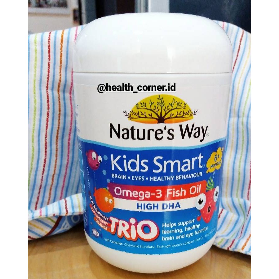 Nature's Way Kids Smart Vita Gummies Omega 3 Fish Oil TRIO / Natures Way Omega3 TRIO