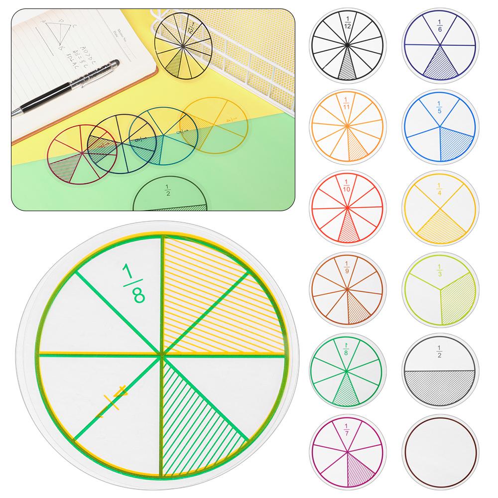 R-flower 12PCS Mainan Demonstrasi Score / Tanya Montessori Bentuk Bulat Bahan Plastik Untuk Edukasi Anak