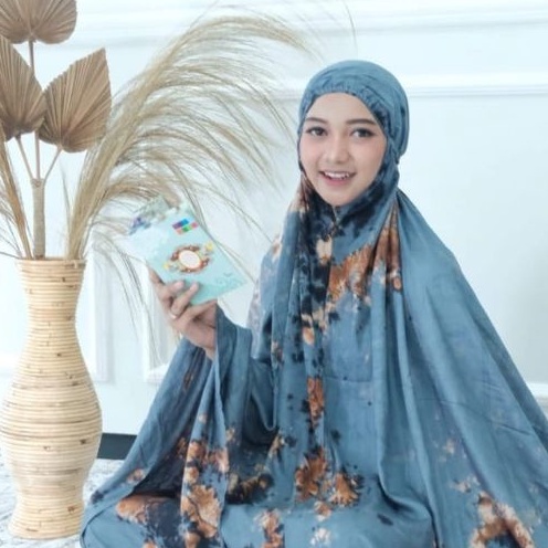 MUKENA DEWASA RAYON STANDAR MOTIF TRAVELING  / MUKENA RAYON BALI DEWASA MOTIF BUNGA