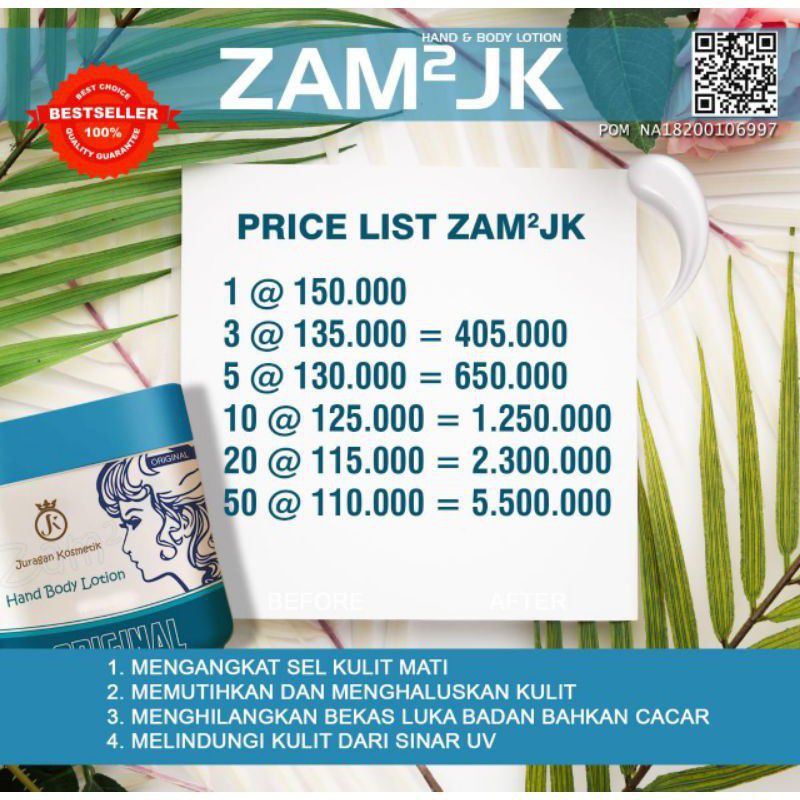 Handbody Zam Zam / Lotion Zam Zam