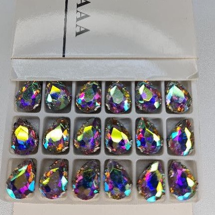 swarovski cangkang super ukuran 8x13 bentuk TETES  per butir