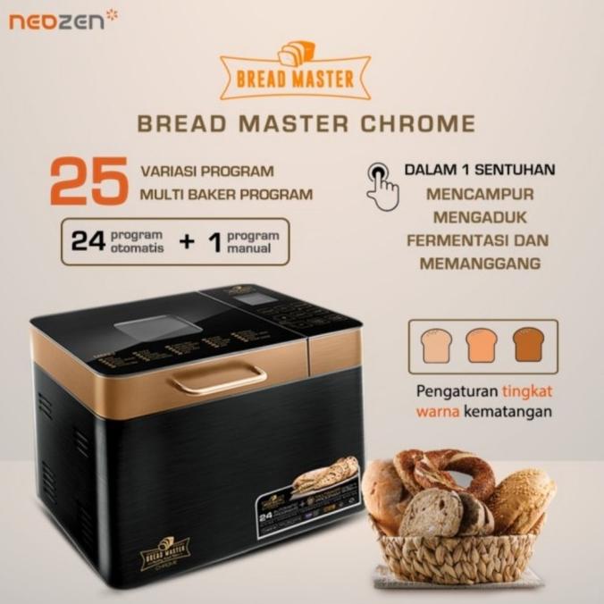 Bread Master Chrome - Mesin pembuat roti dan kue otomatis