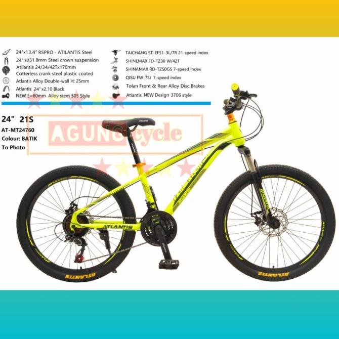 Sepeda MTB Atlantis 24 69 730 AR-GOJEK/GRAB INSTAN