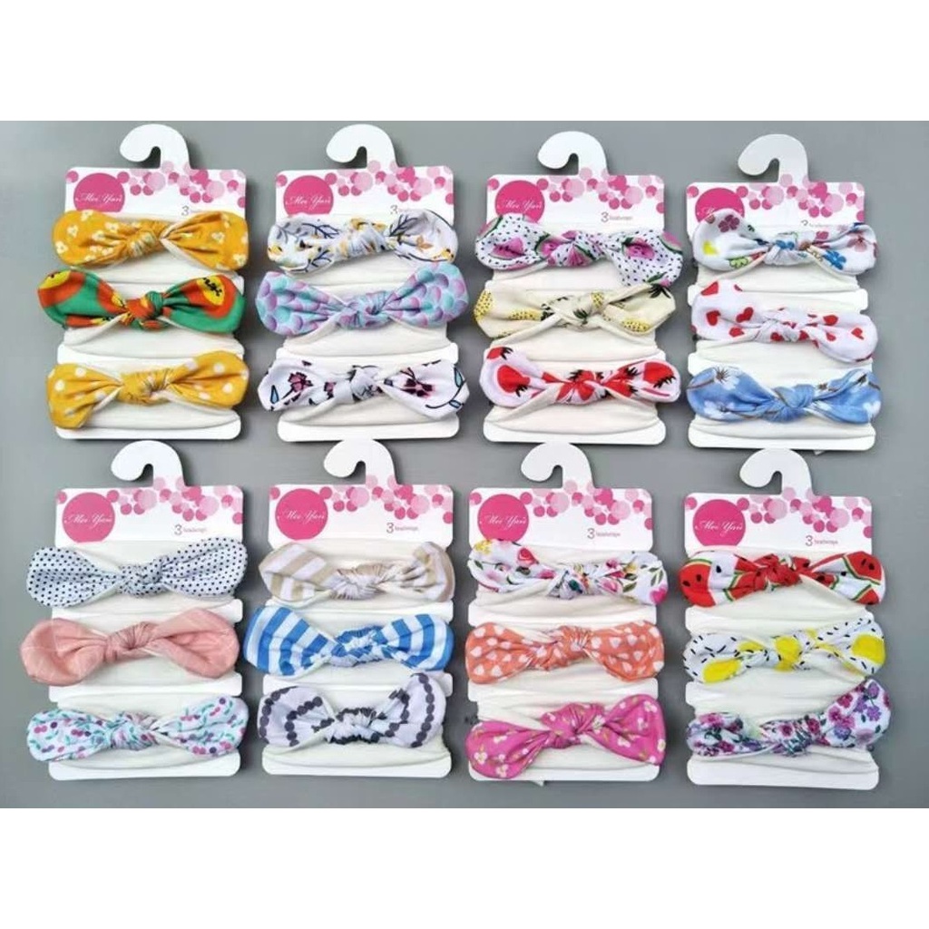 Bandana Baby Isi 3pcs - 1660/1870/1891 MOTIF DIKIRIM RANDOM