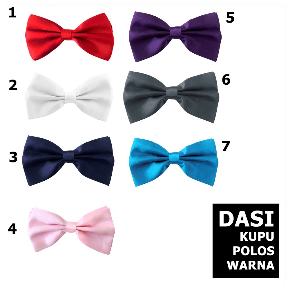 Dasi Kupu Kupu Hitam Satin Premium Shopee Indonesia
