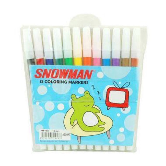 

Spidol 12 warna Snowman PW-12A
