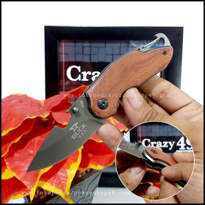 Pisau Lipat Buck Usa X48 Pocket Mini / Pisau Lipat / Survival Kit