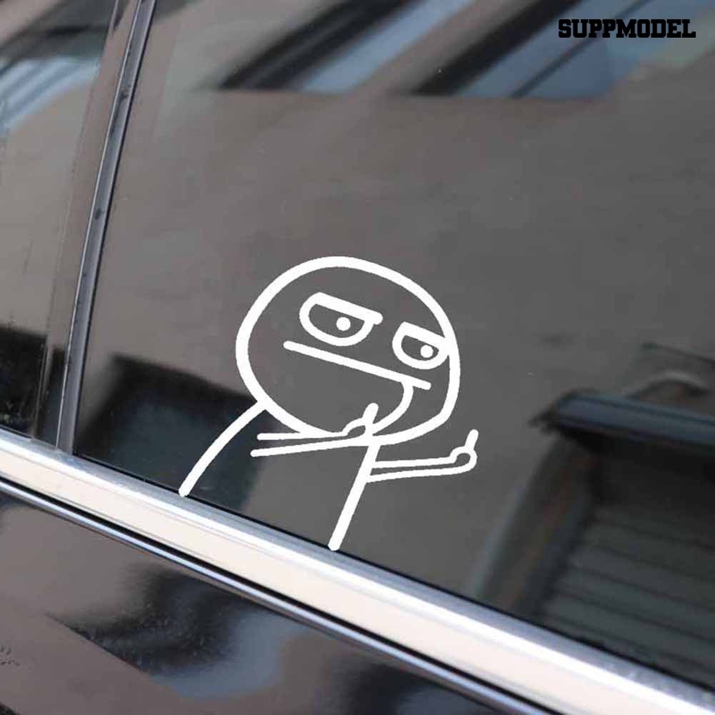 Supmodel Cartoon Figure Funny Car Auto Trunk Body Bumper Window Decor Decals Sticker