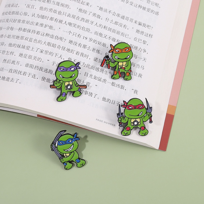 Bros Pin Enamel Desain Kartun Teenage Mutant Ninja Turtles Untuk Hadiah Teman