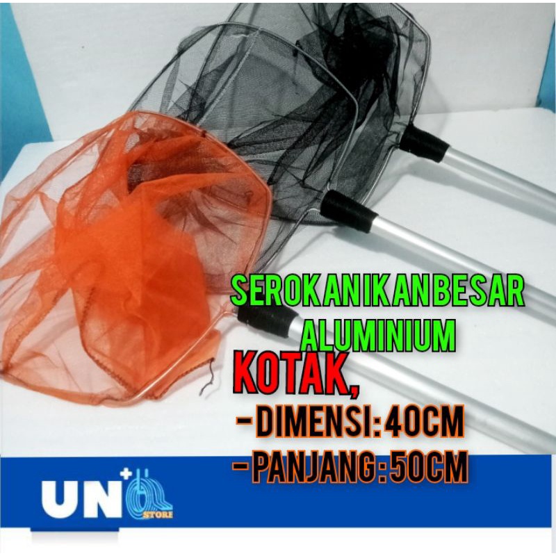 Serokan Ikan Besar Aluminium Panjang 50/75cm Murah