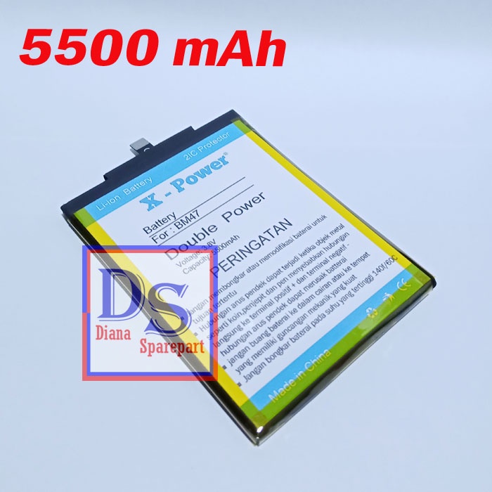 Baterai Xiaomi Redmi 4X BM47 Batu Batre Battery Tanam Double Power