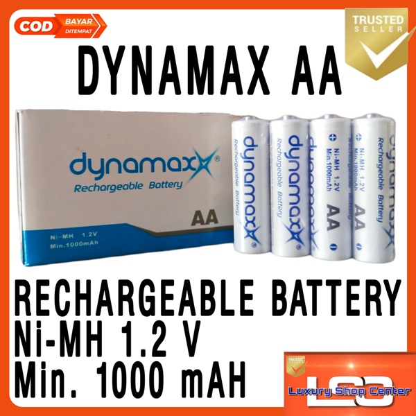 Baterai AA charge dynamax minim beli 4pc