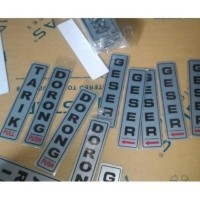 Papan Nama Acrylic Pintu Tulisan Tarik Dorong Organizer Warna Silver, Sign label Board