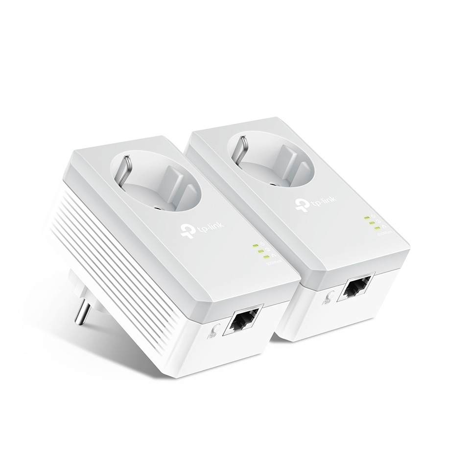 TP-Link Powerline Adapter TL-PA4010P KIT AV600 Passthrough Powerline