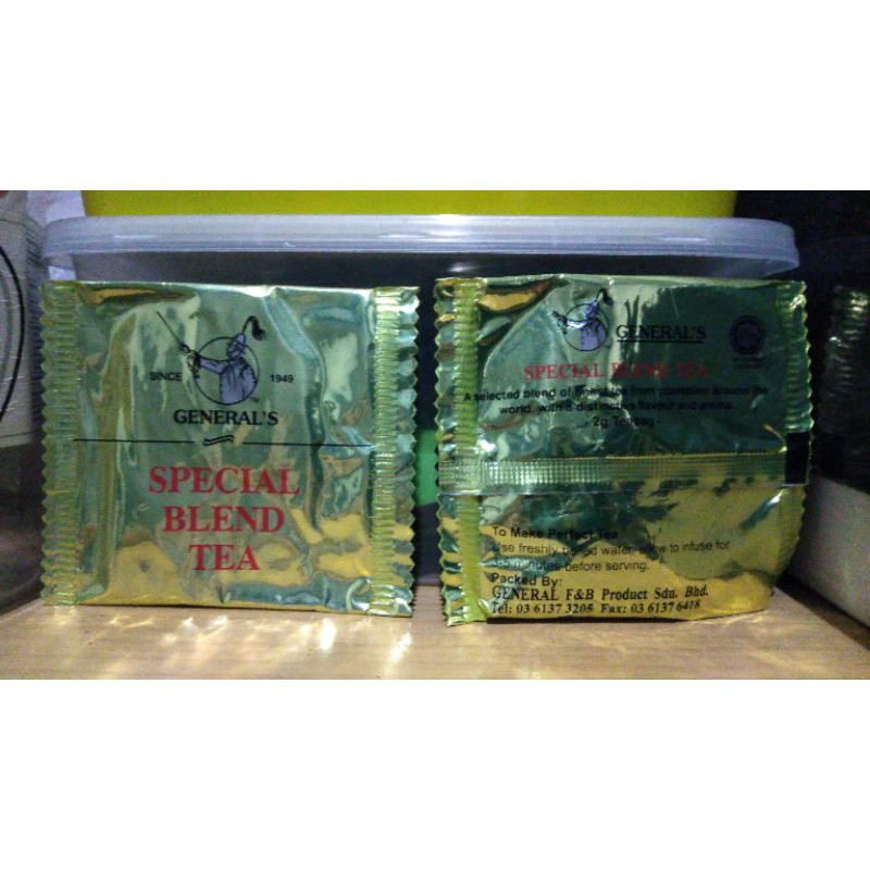 

General's Special Blend Tea 2 Gram | Teh Campuran Spesial | Teh Malaysia | Teh Malay