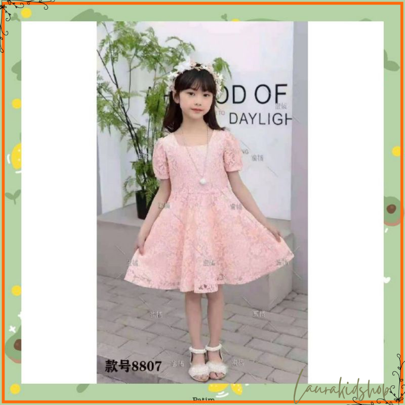 Dress Anak Perempuan Import Brocade Premium Amanda 3-7 Tahun