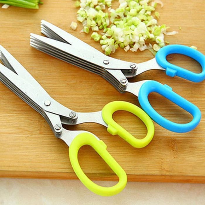 

Gunting Sayur Dapur Daun Bawang 5 lapis - Gunting kertas - RCYC269