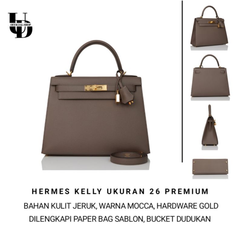 Tas Togo Kely Ukuran 26 Warna Mocca Premium Tas Selempang Wanita Import