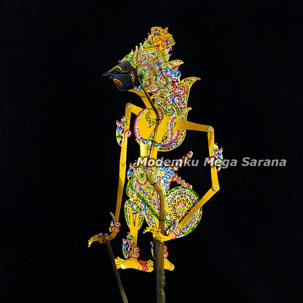 Wayang Kulit Kidangan Super Halus Wayang Prabu Kresna Kresno - Emas