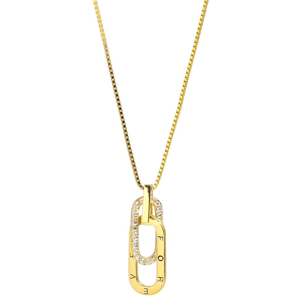 Kalung Rantai Klavikula Model Geometris Untuk Aksesoris