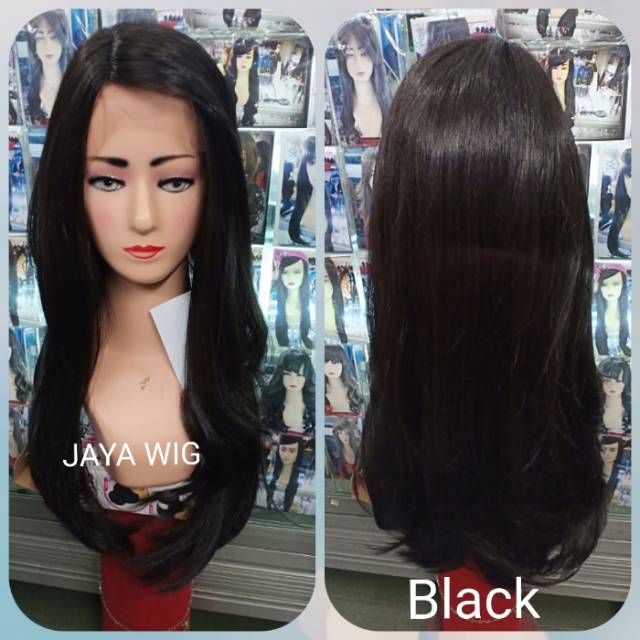 Lace wig segi lurus