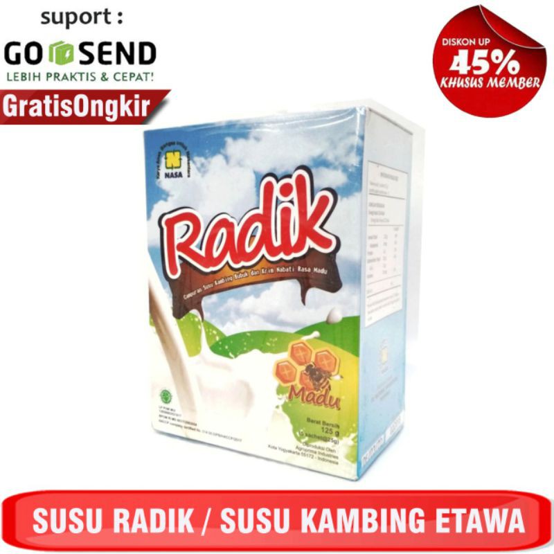 

SUSU RADIK - PENGHINDAR GEJALA DIARE - PENCEGAH DATANGNYA BAKTERI PADA TUBUH -MENGURANGI ALERGI, DLL