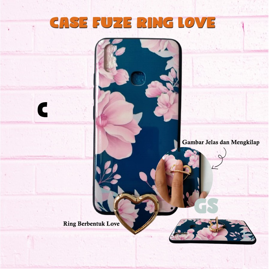 casing hp import Vivo V11 PRO  Y91 Y95 Case Fuze GRATIS Ring Love