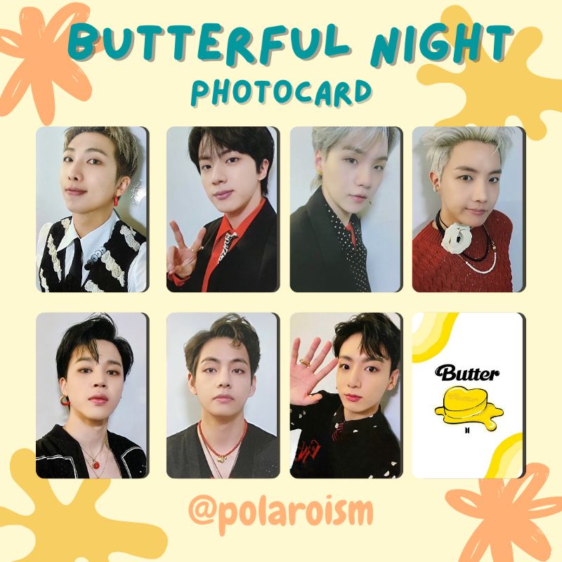 BTS BUTTERFUL NIGHT PHOTOCARD