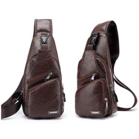 Tas Selempang Pria Kulit Sintetis