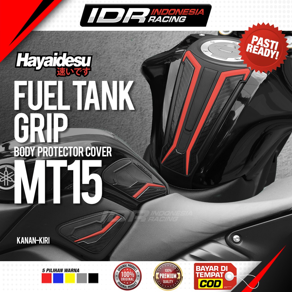 Hayaidesu Yamaha MT 15 Body Protector Tank Pad &amp; Tank Grip Cover