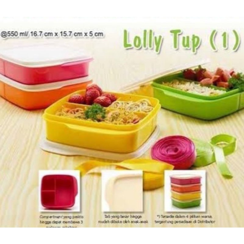 Lolly tup/lolly tup set/paket lolly/paket lolly tup/wadah bekal lolly/set lolly lunch set