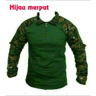  Kaos  tactical blackhawk lengan  panjang  hitam hijau army  