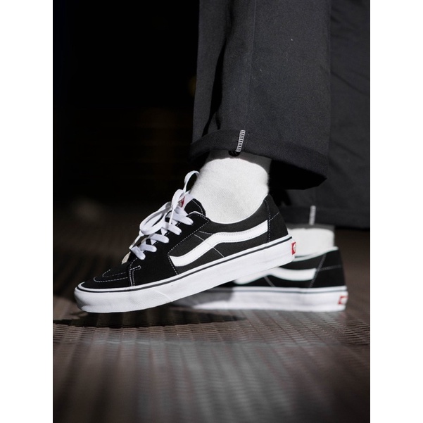 SK8-LOW CLASSIC BLACK WHITE ORIGINAL 100%