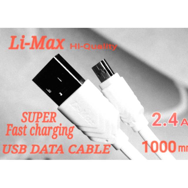 USB CABLE DATA Li-Max L28+Pack