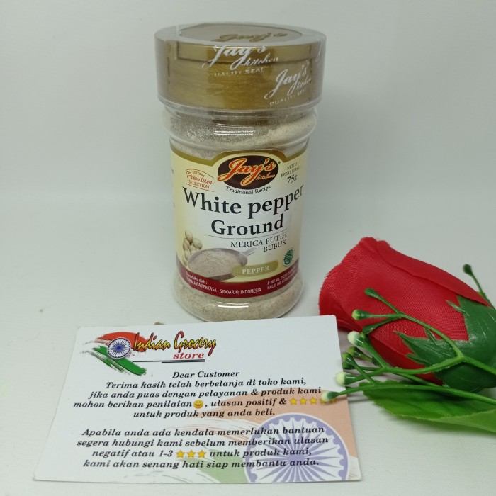 

Jays White Pepper Powder / Bubuk Merica Putih 75gr