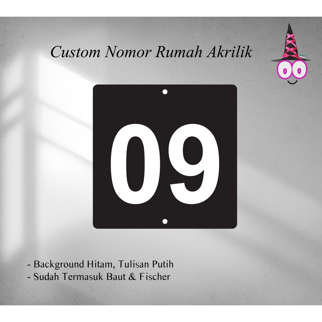 Nomor Rumah Acrylic | CUstom Nomer Hotel Kost Angka Kamar Akrilik | Nomor Rumah Akrilik / Papan Nomer Rumah Acrylic | Papan Alamat Acrylic | Nomor Rumah