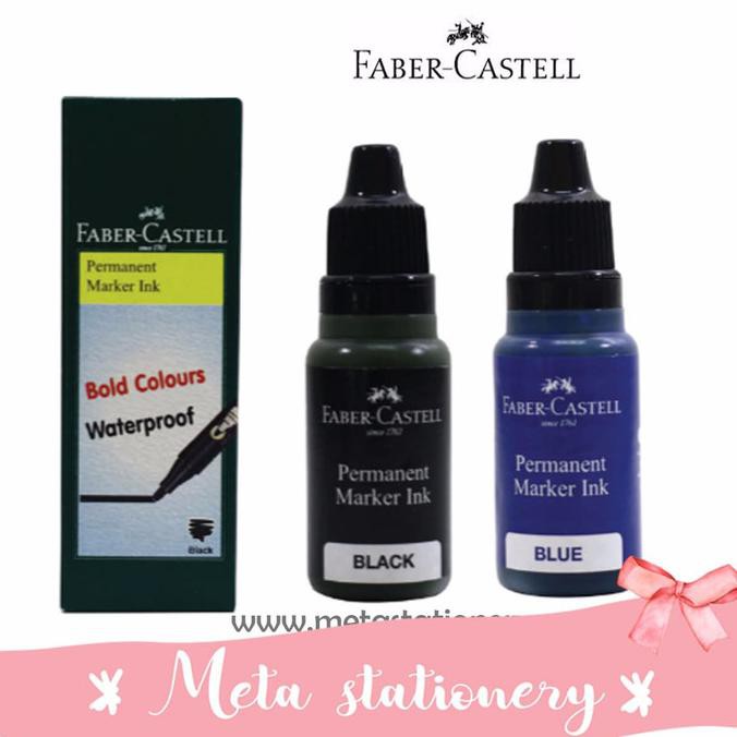 

Aman Tinta Spidol / Refill Ink Marker Permanent Faber Castell 15Ml - Hitam Limited