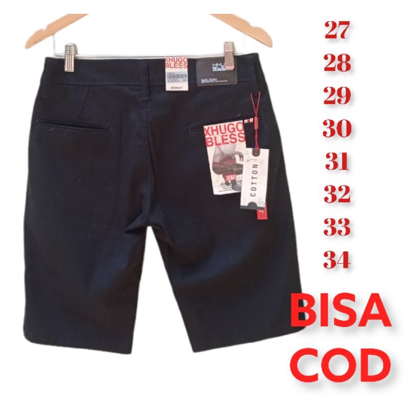 CELANA CHINOS PENDEK PRIA ORIGINAL HUGO BLESS//CELANA CHINOS DISTRO//CELANA CINOS COWOK