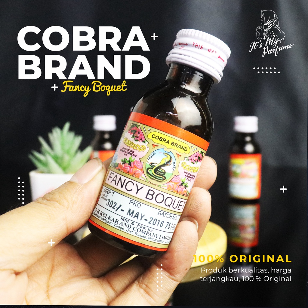 Parfum Minyak Wangi Cobra Asli Cobra Brand Fancy Boquet Kobra 25 Gr Original Asli Bibit MISIK COBRA 
