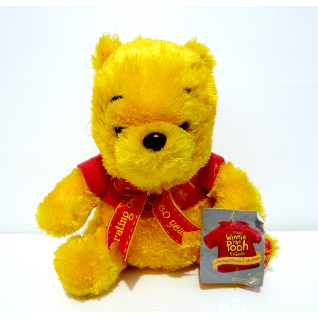 Boneka Winnie The Pooh Original Disney 80th Anniversary