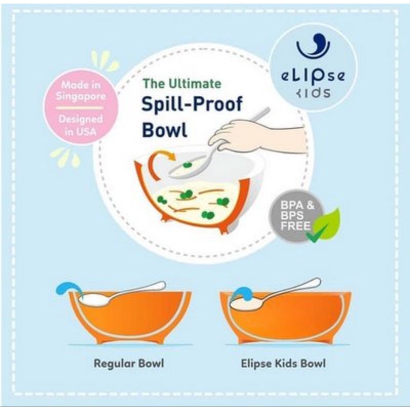 ELIPSE KIDS Ultimate Spill-Proof Bowl 355ml (2pcs)