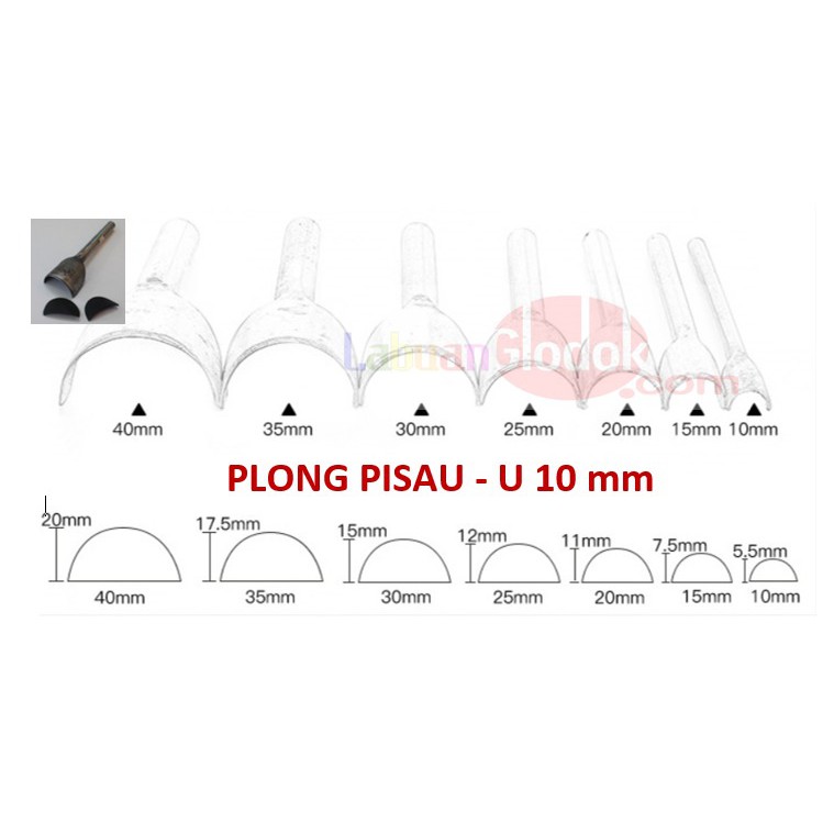 

Plong pisau 10mm/Plong Motif U/pembolong/Plong 10mm