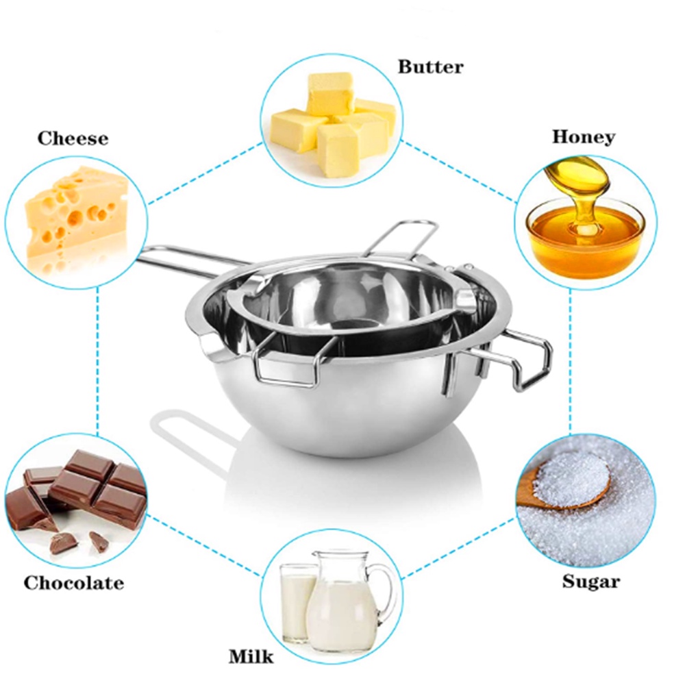 ★400ML★ Stainless Steel Chocolate Melting Pot/Panci Leleh Steam Keju Coklat Butter