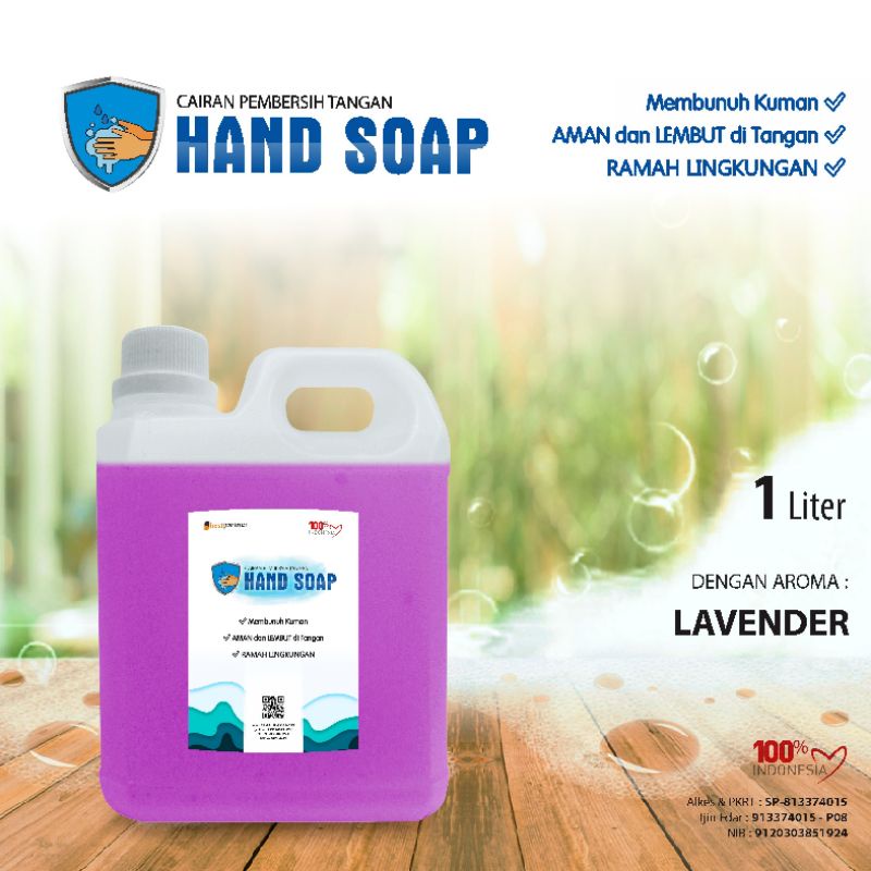 HandSoap pembersih tangan aneka aroma segar kemasa jurigen 1 liter