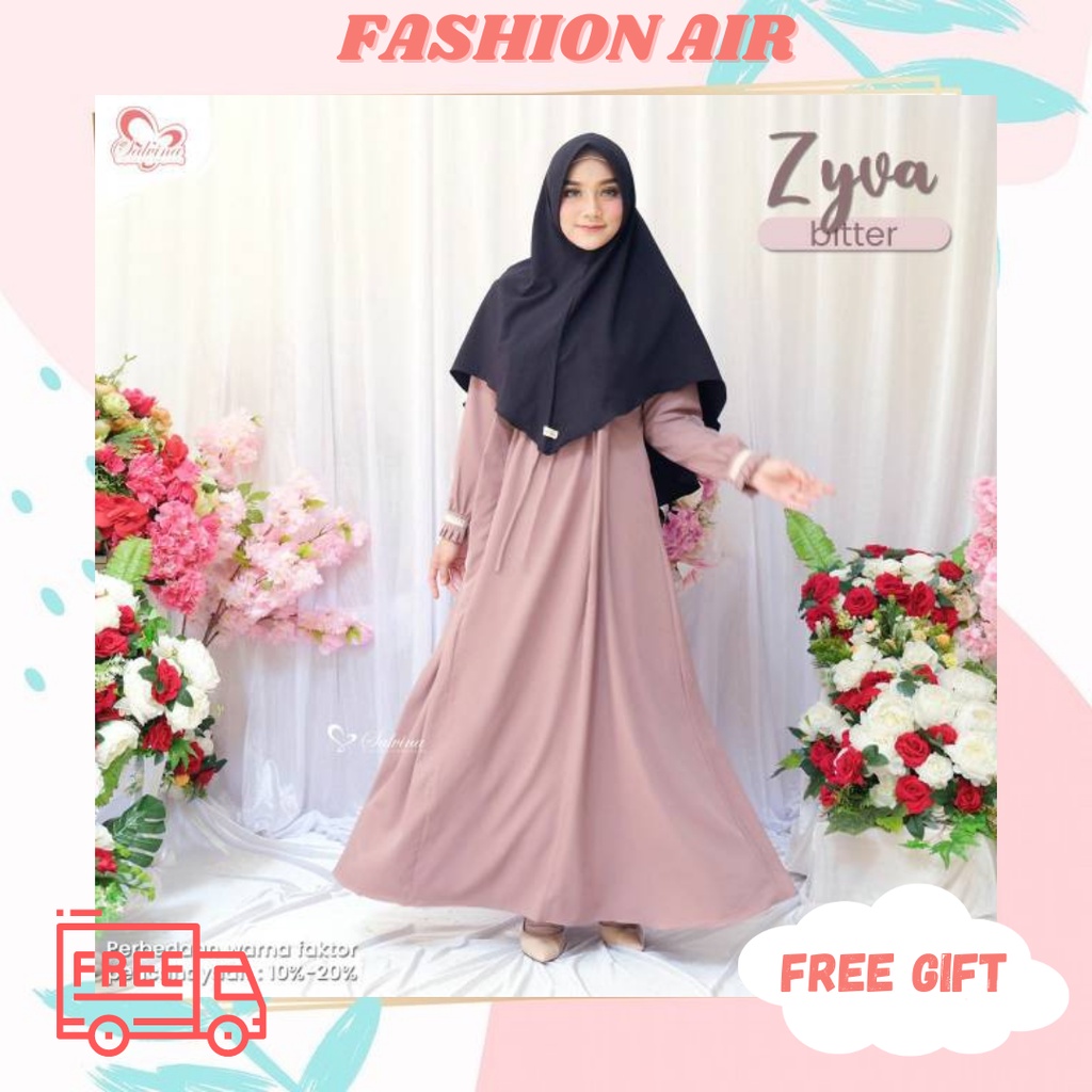 PREMIUM BASSANOVA CREPE ZYVA DRESS AKSEN CARDIGAN ORIGINAL by SALVINA