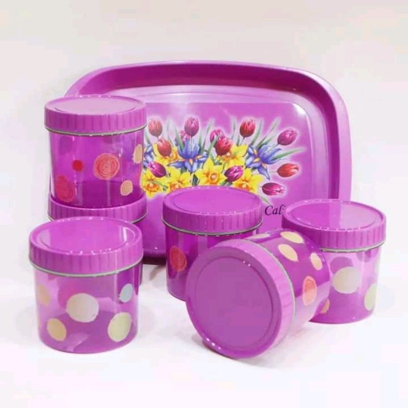 Calista Toples Kue Jumbo 6 + 1 Toples Nampan / TONAM 7IN1