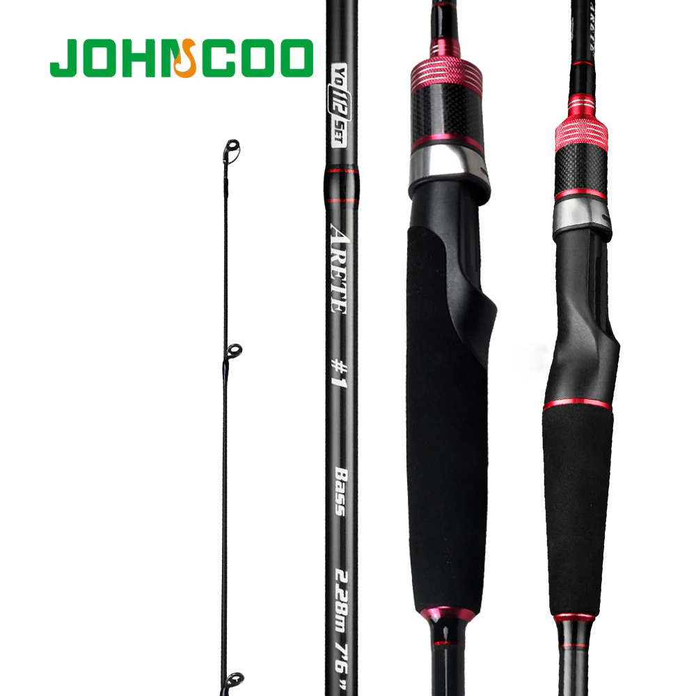 JOHNCOO Joran Pancing Fishing Rod Carbon Fiber 1.8m - JC230 HTM/MRH