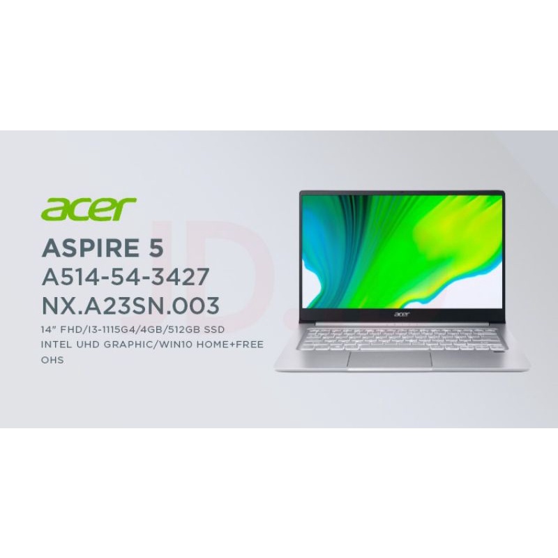 LAPTOP ACER ASPIRE 5 SLIM A514-54 Core i3