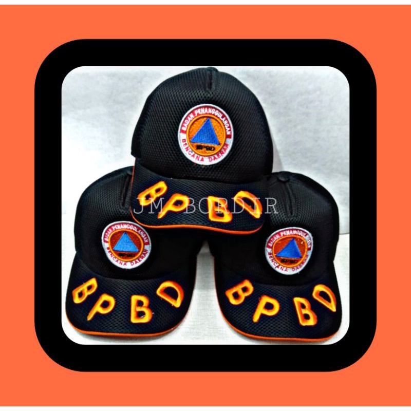 topi BPBD bordir