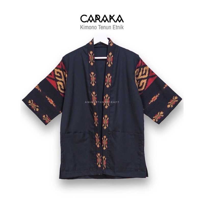 CARAKA Kimono Tenun Etnik Pria Wanita by Awanethniccraft